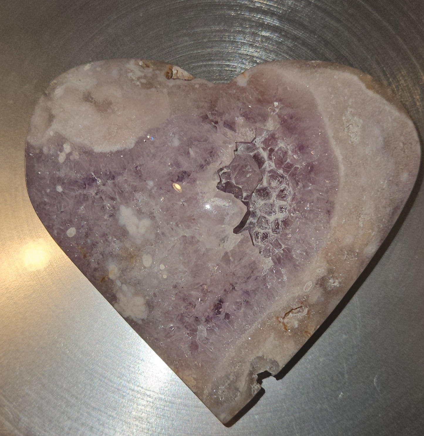Pink Amethyst Heart