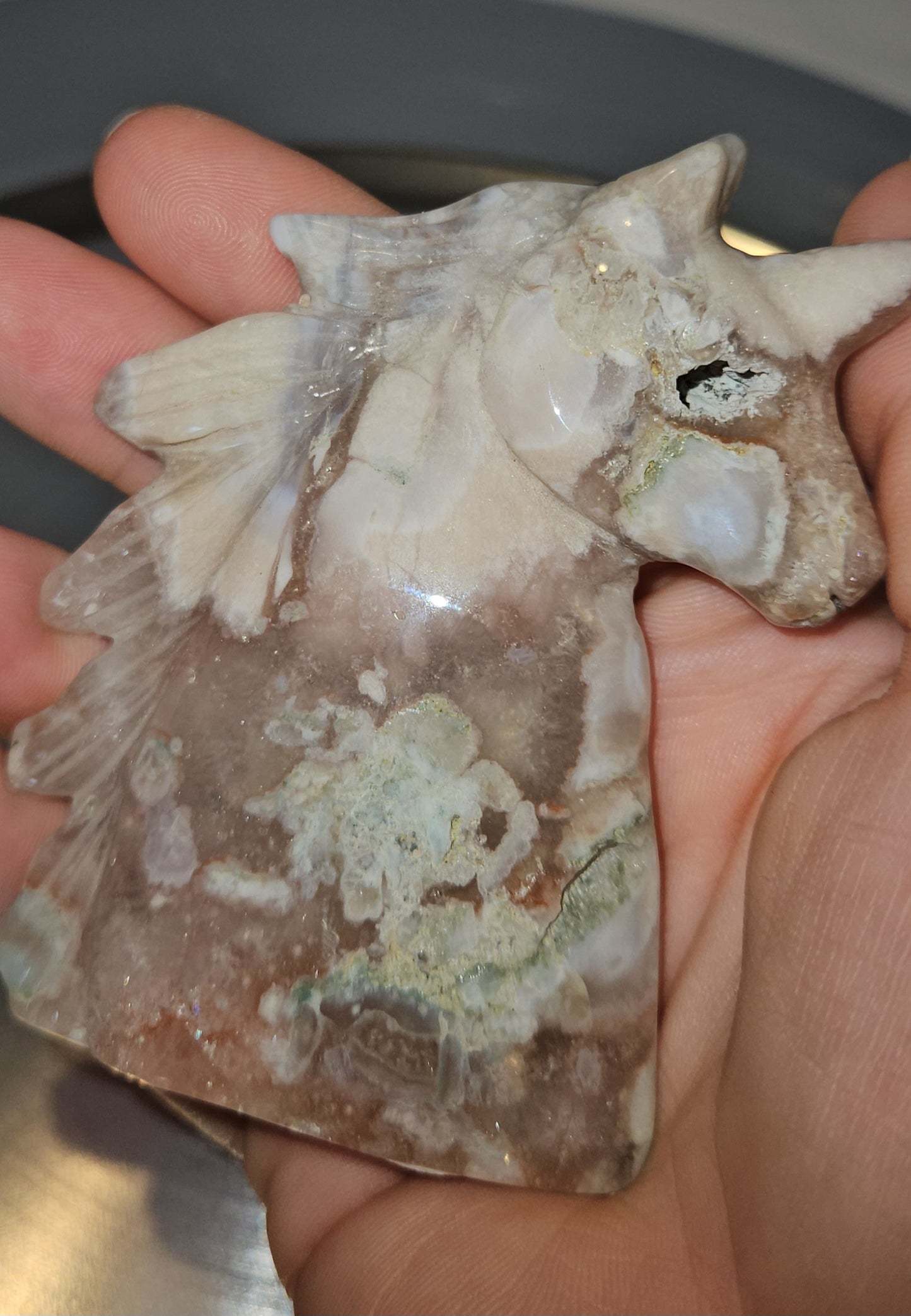 Flower Agate Unicorn