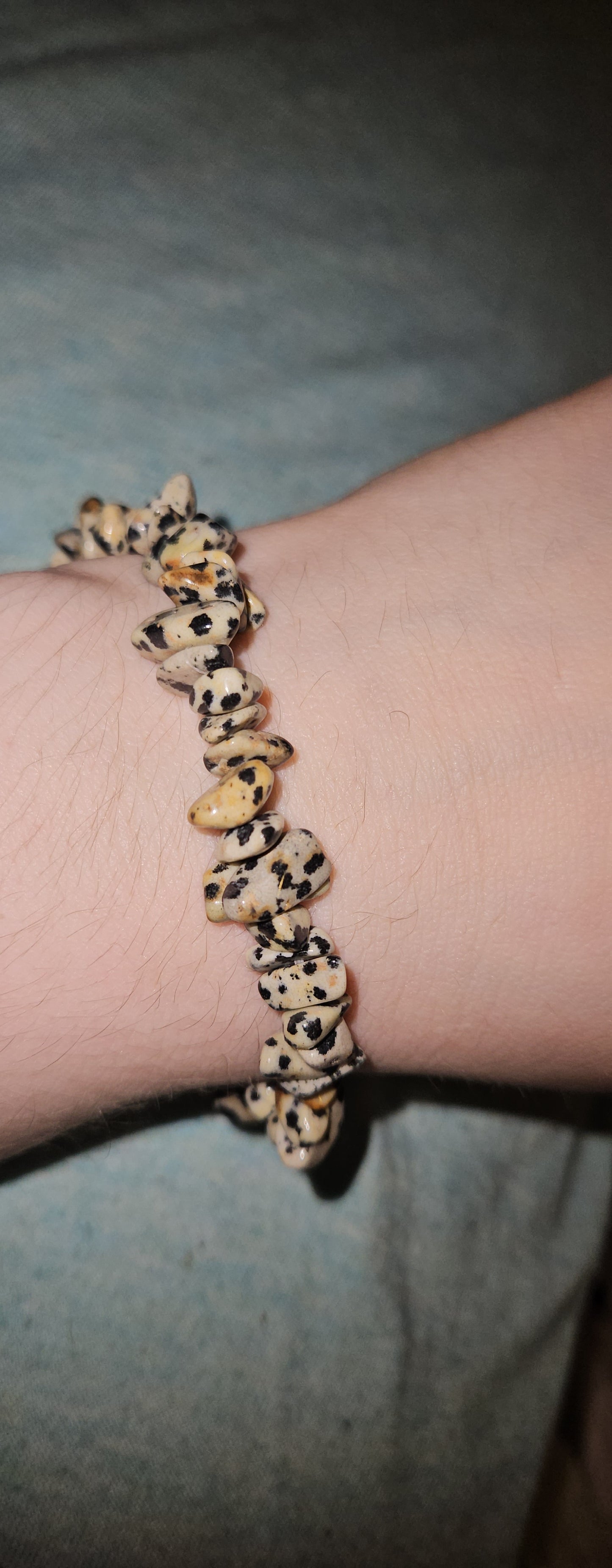 Dalmatian Jasper Chip Bracelet