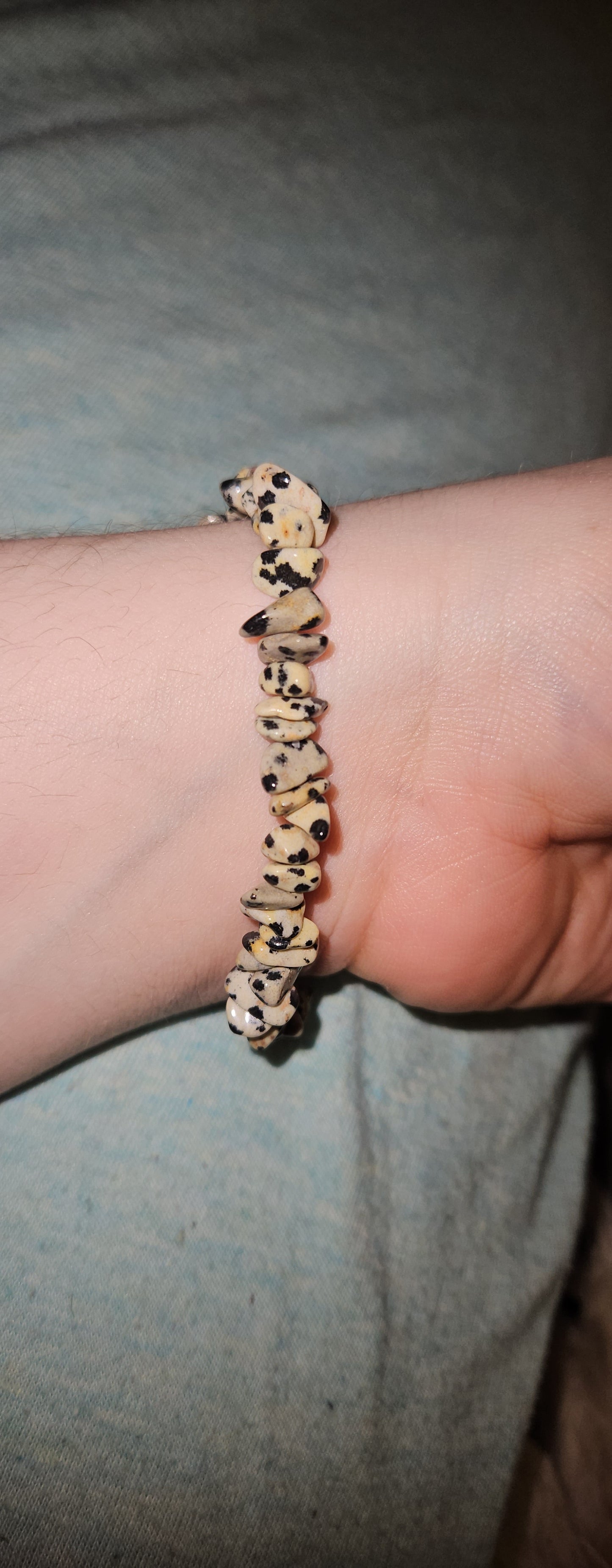 Dalmatian Jasper Chip Bracelet