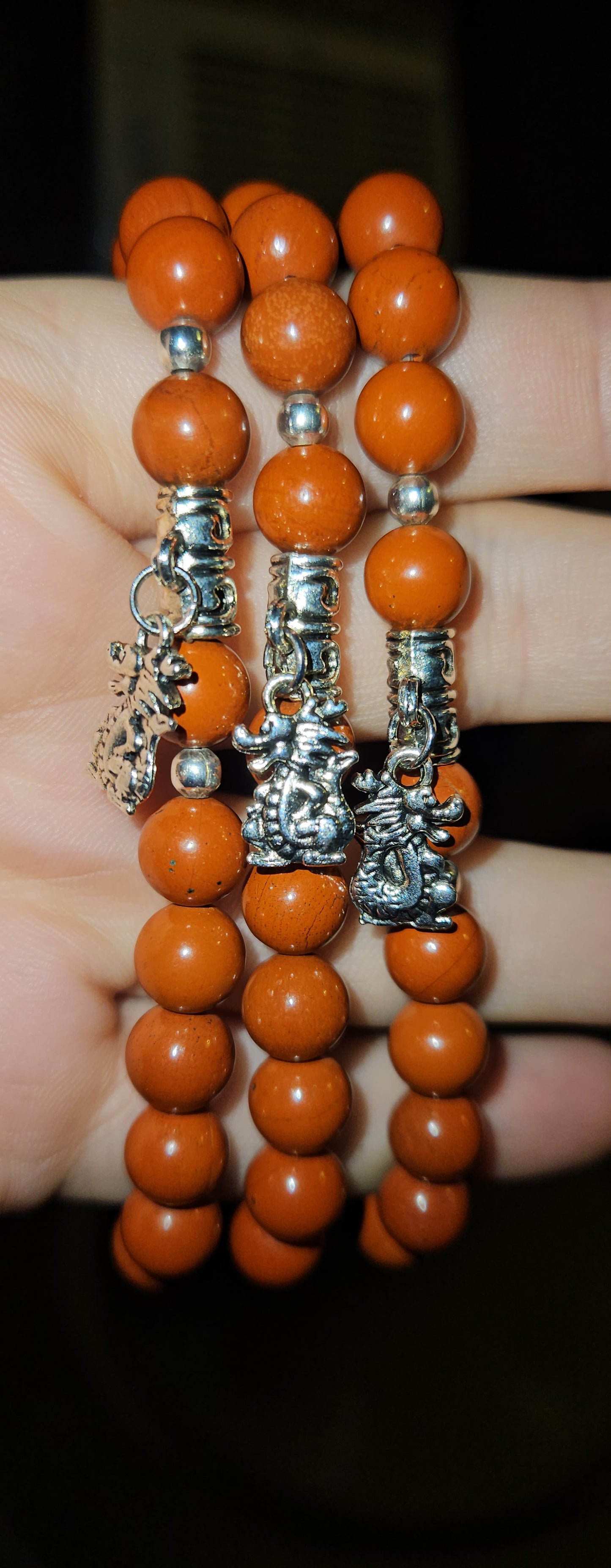 Red Jasper Dragon Bracelet