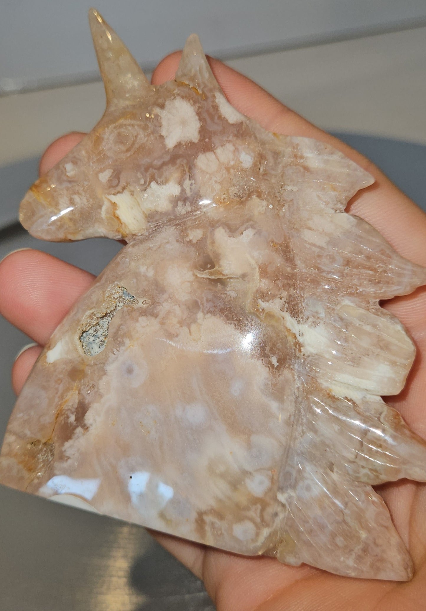 Flower Agate Unicorn
