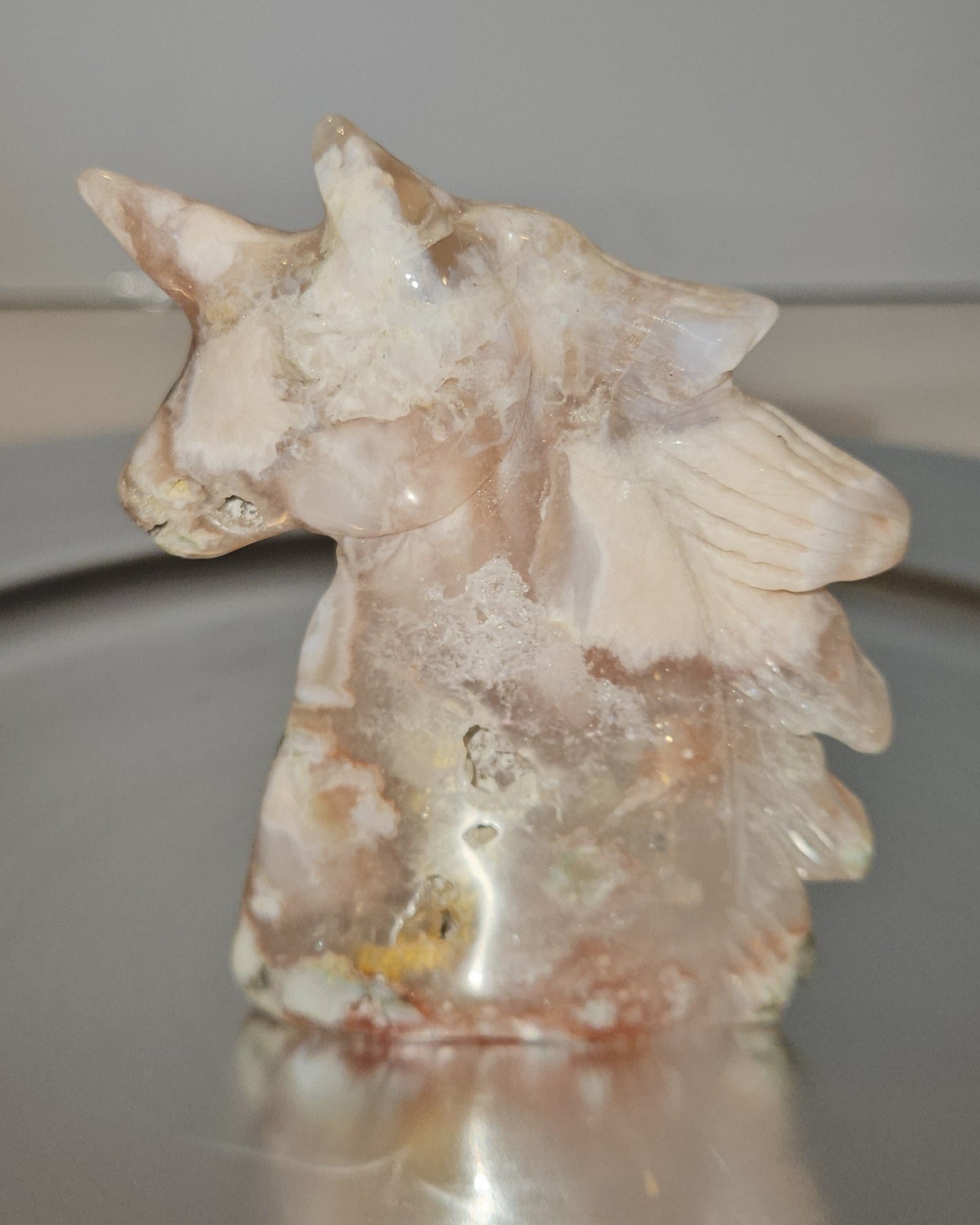 Flower Agate Unicorn