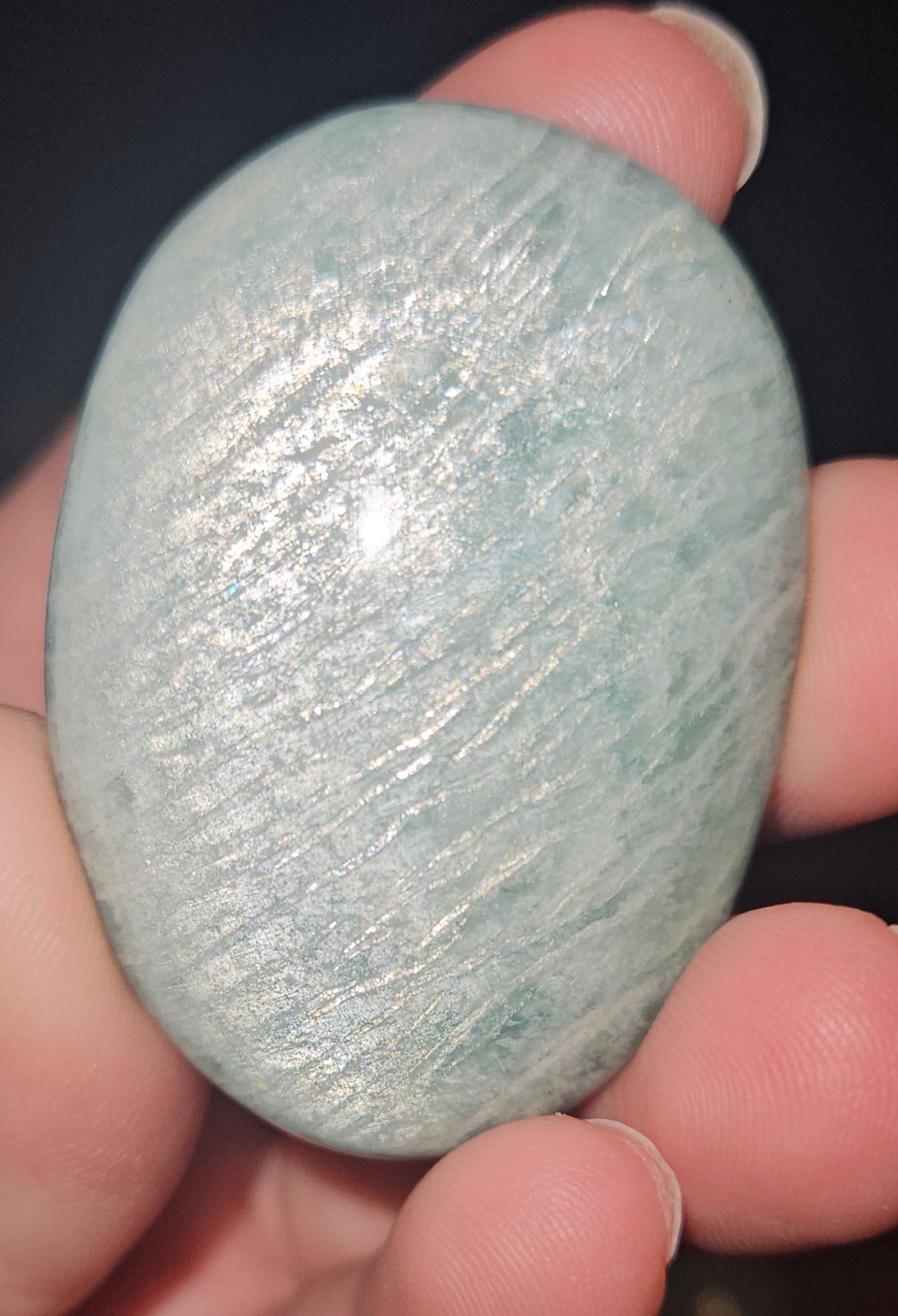 Amazonite Palm Stone
