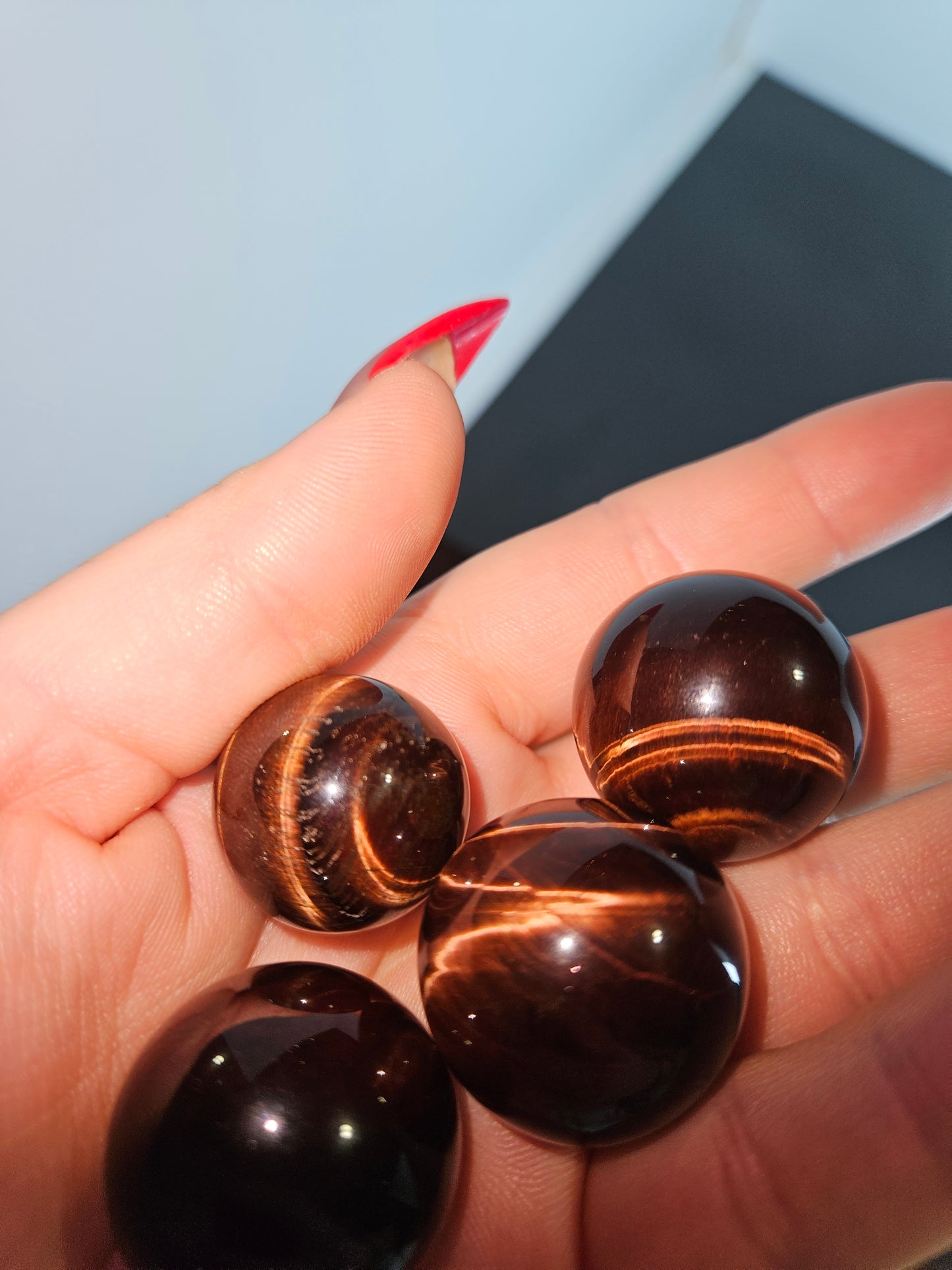 Red Tigers Eye Sphere