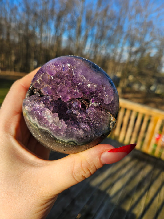 Amethyst Geode Sphere