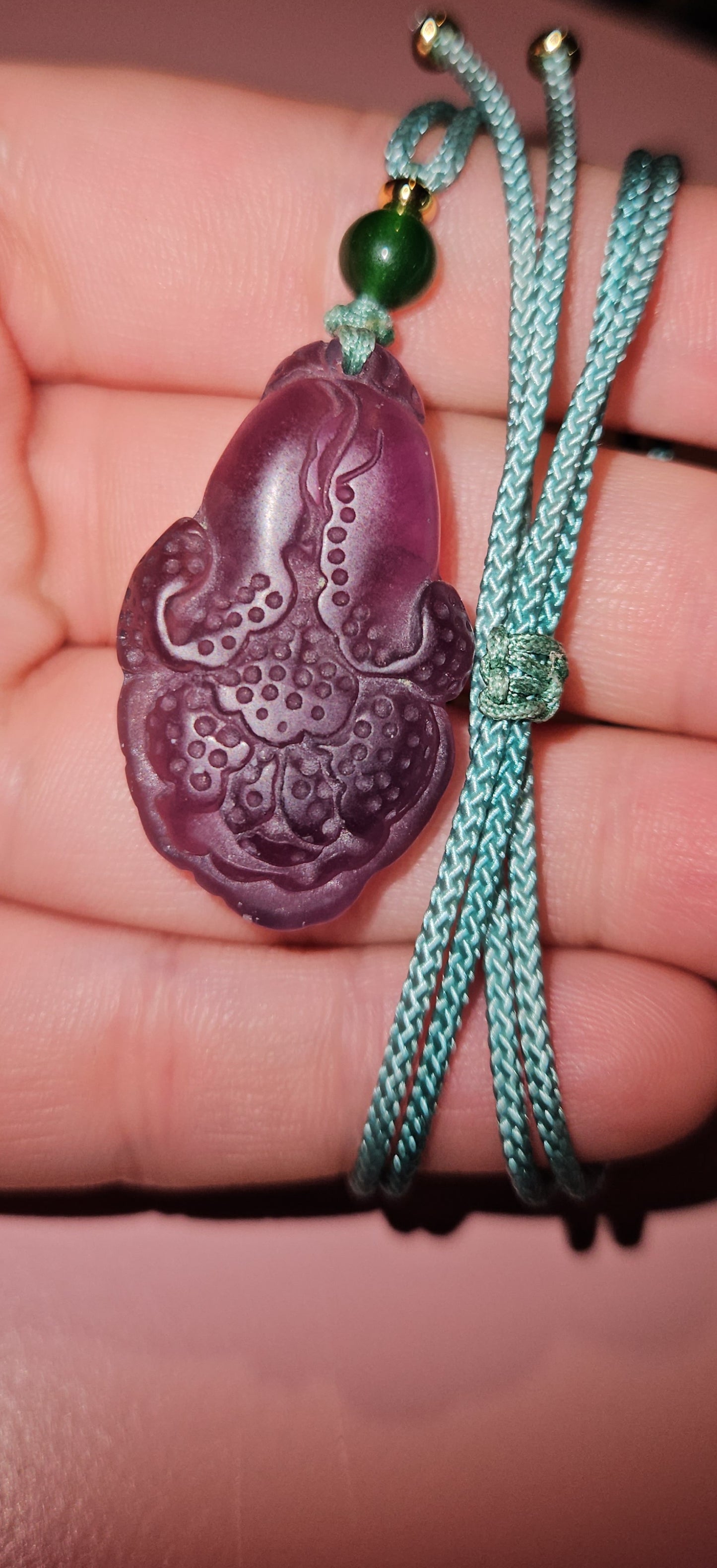 Flourite Flower Necklace