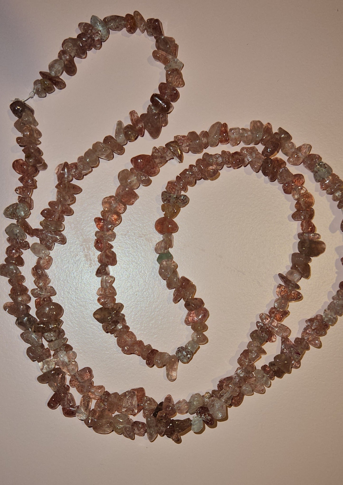 Strawberry Quartz Chip Necklace