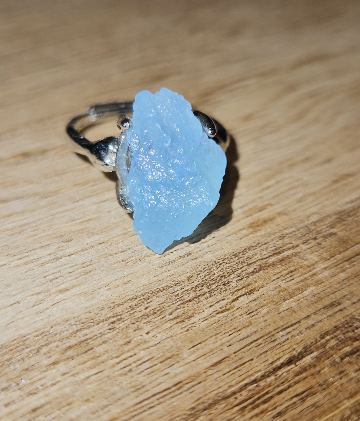 Raw Aquamarine Ring