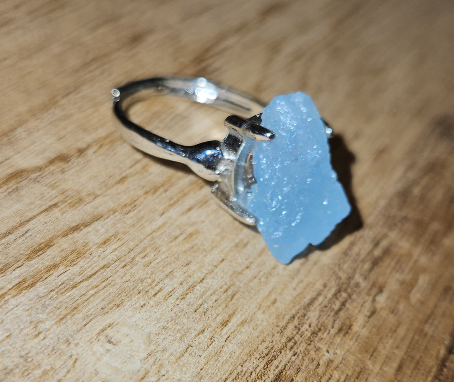 Raw Aquamarine Ring