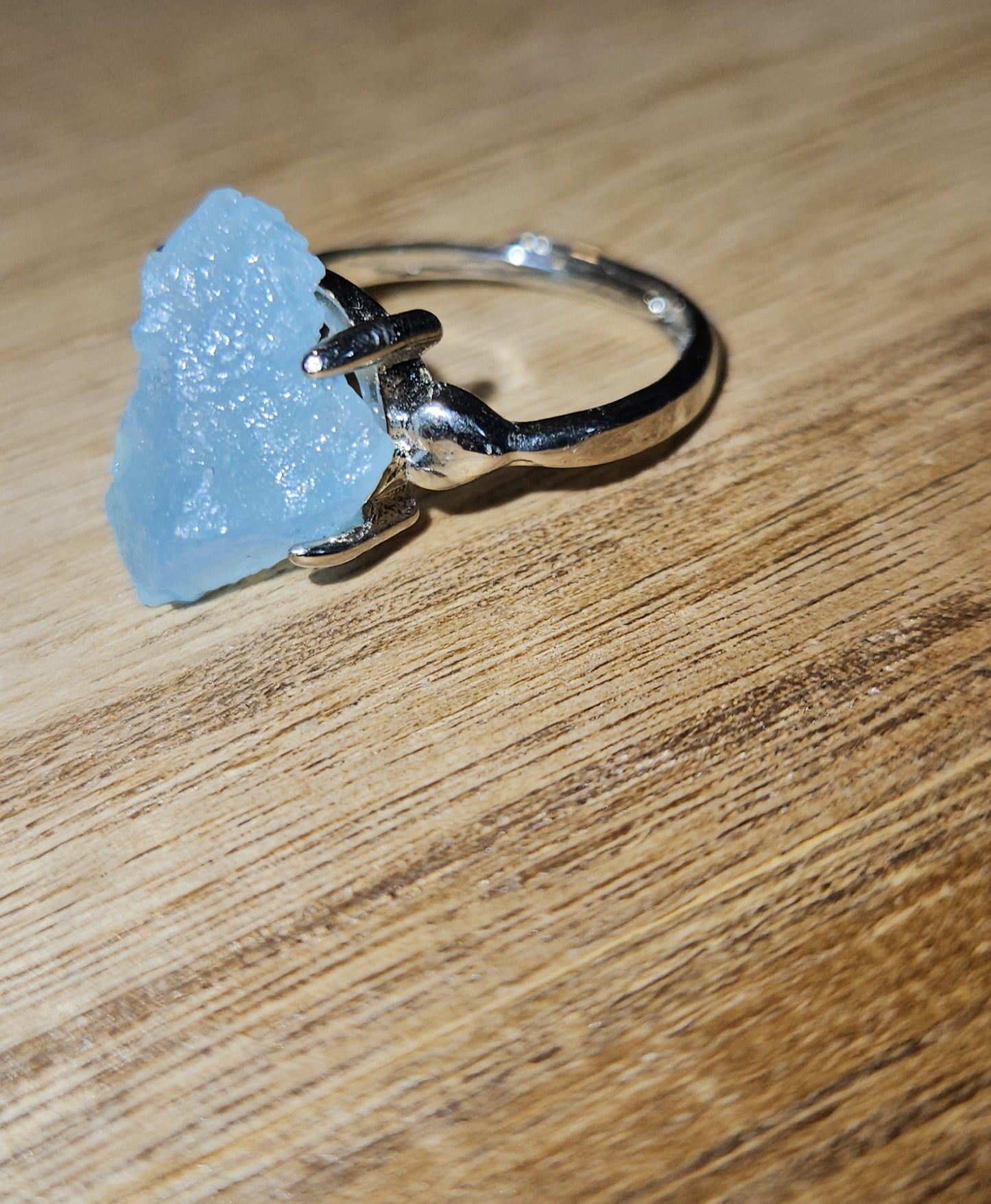 Raw Aquamarine Ring