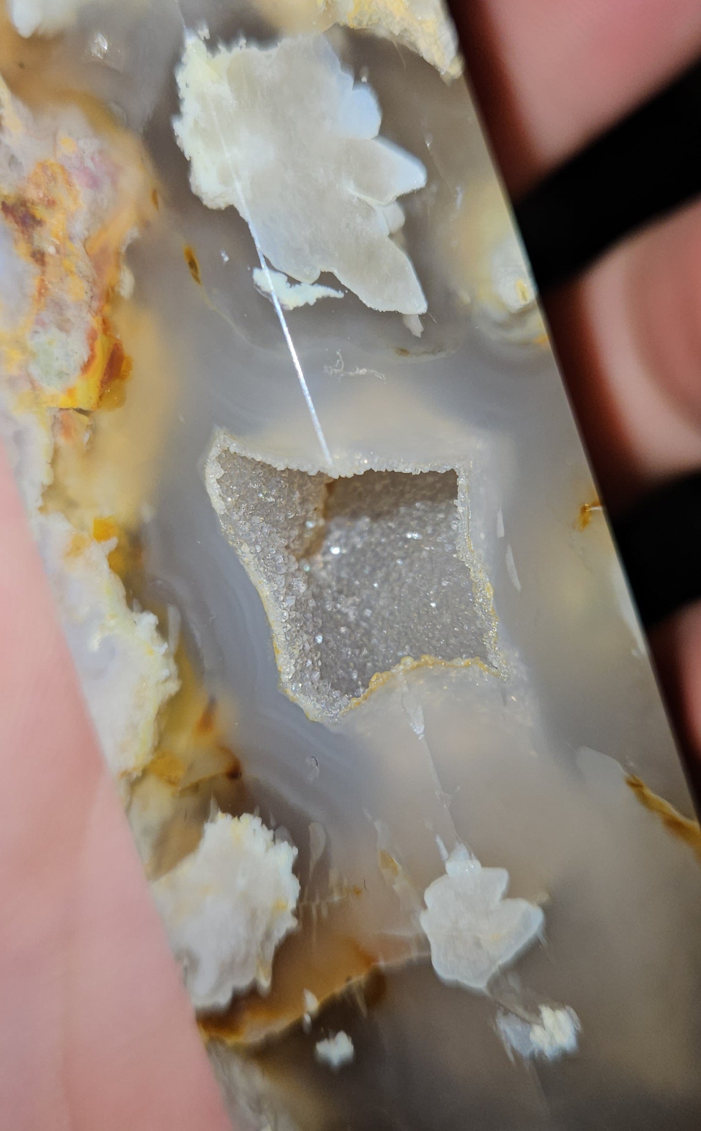 Flower Agate Double Point