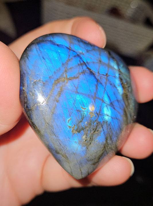 Labradorite Heart