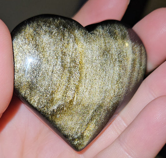 Golden Obsidian Heart