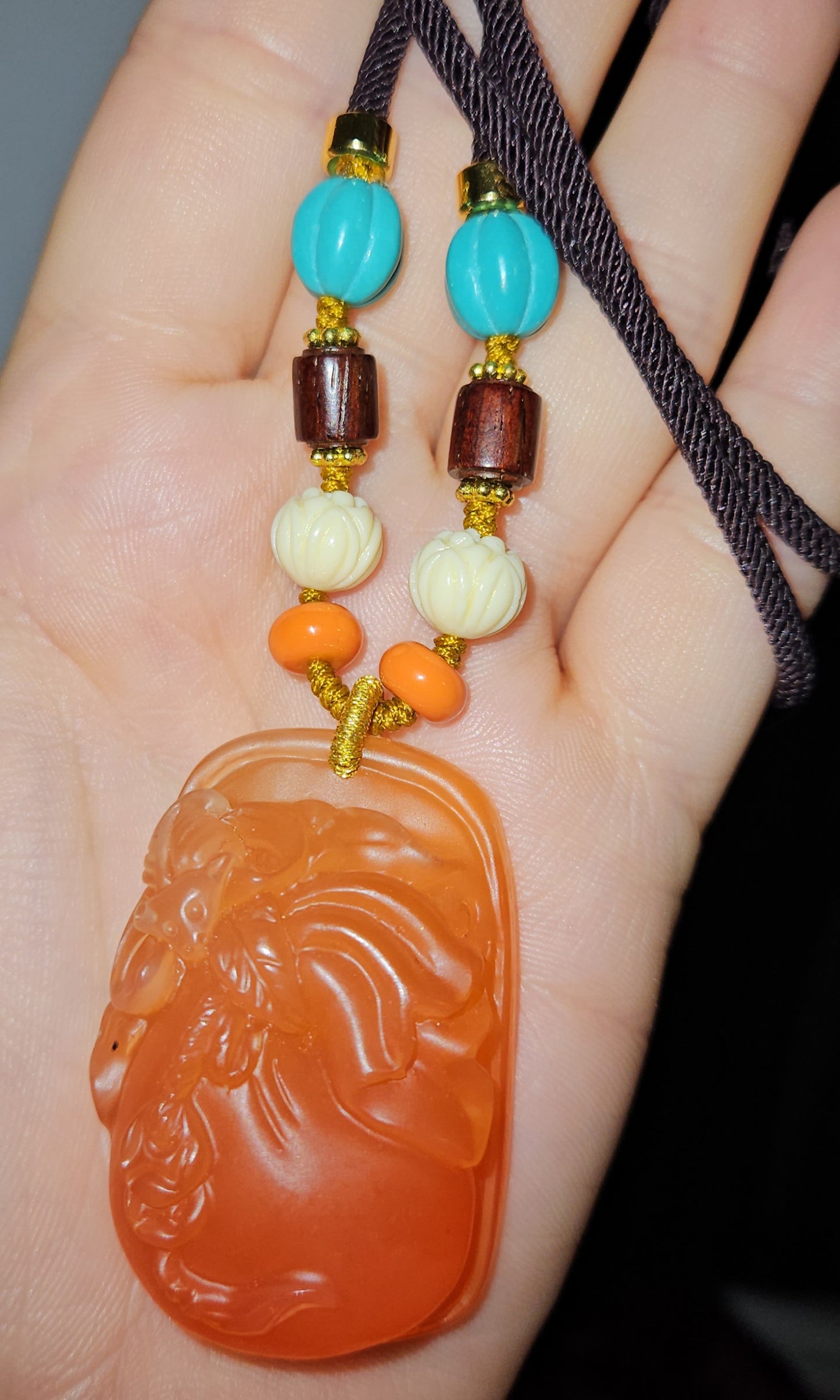 Traditional Chinese Beaded Resin Necklaces