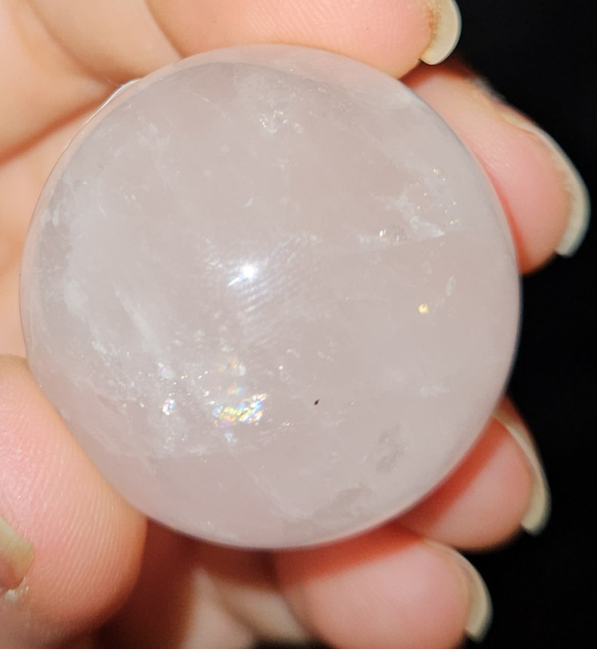 Rose Quartz Sphere (Light star flash)