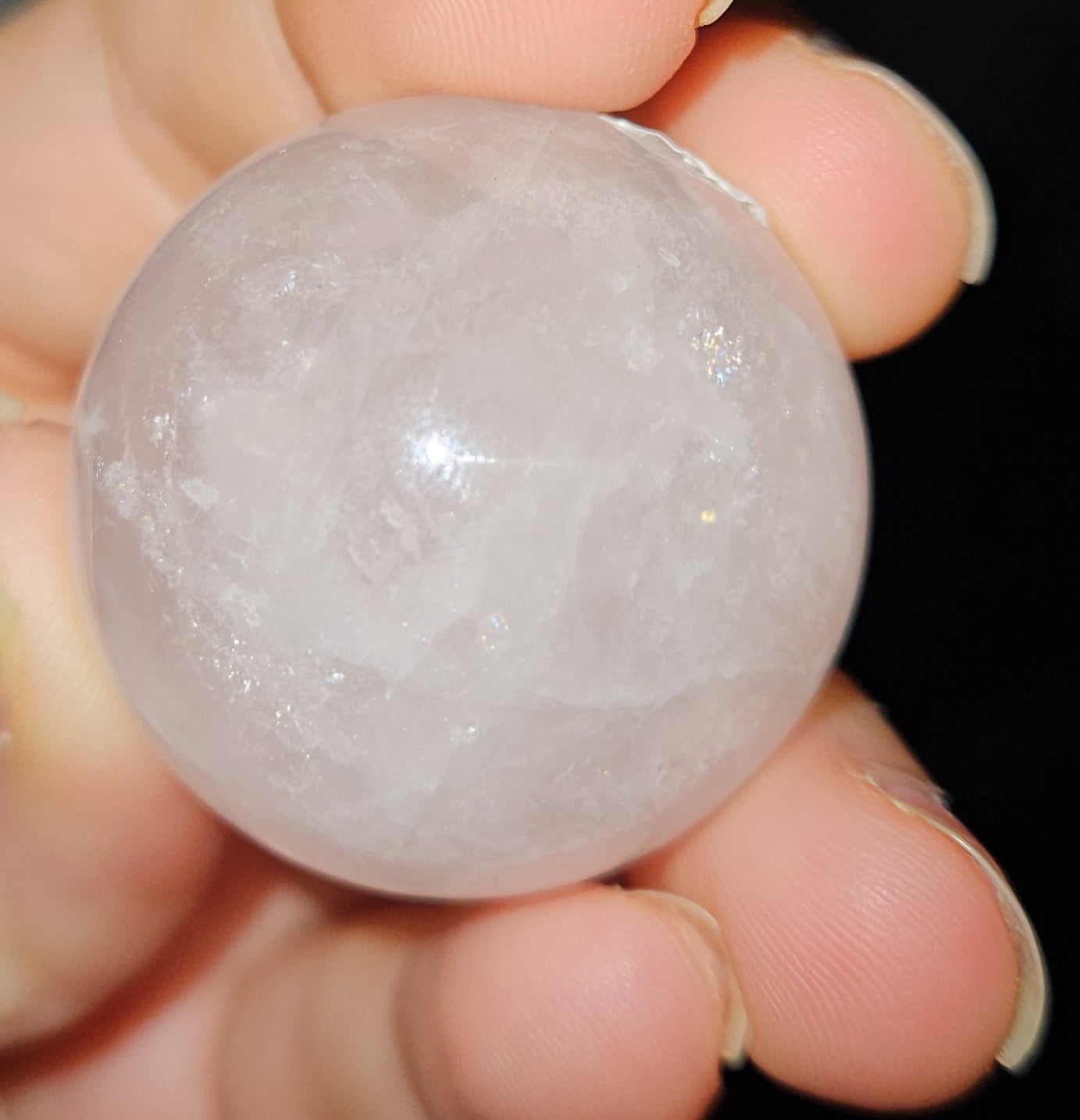 Rose Quartz Sphere (Light star flash)