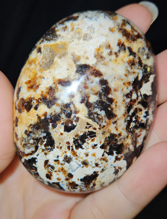 Black Opal Palm Stone