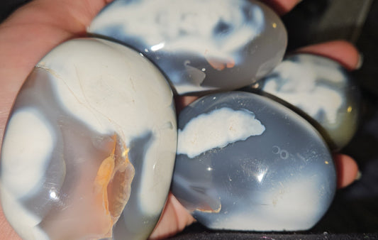 Orca Agate Palm Stone