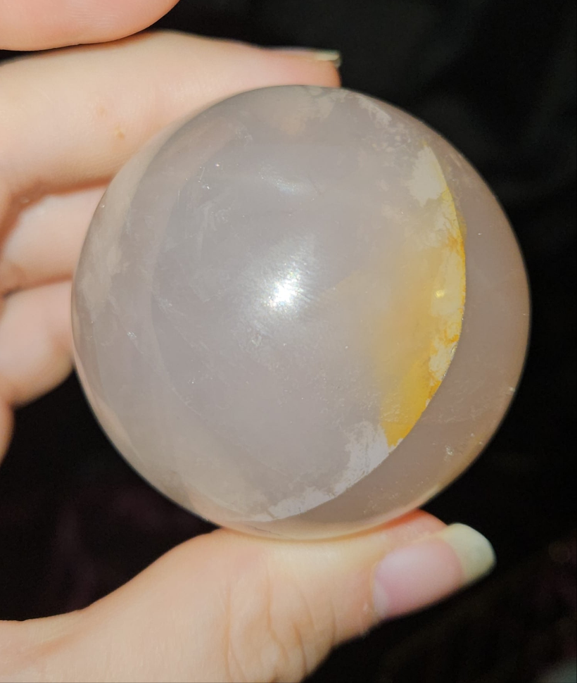 Rose Quartz Sphere (Star flash)