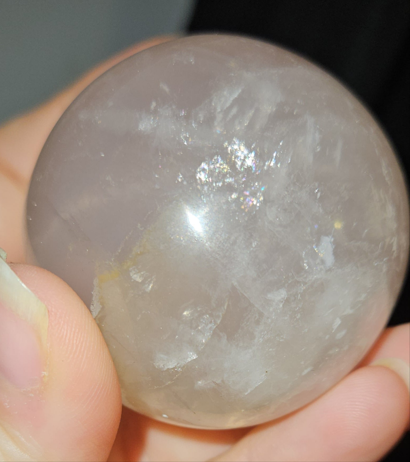 Rose Quartz Sphere (Star flash)