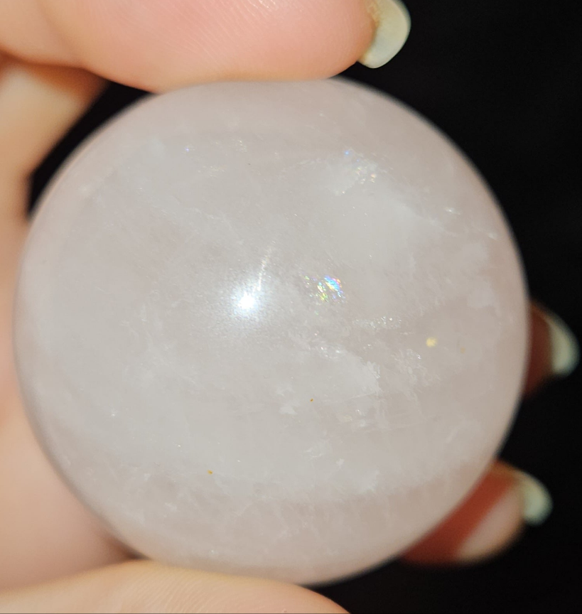 Rose Quartz Sphere (star flash)