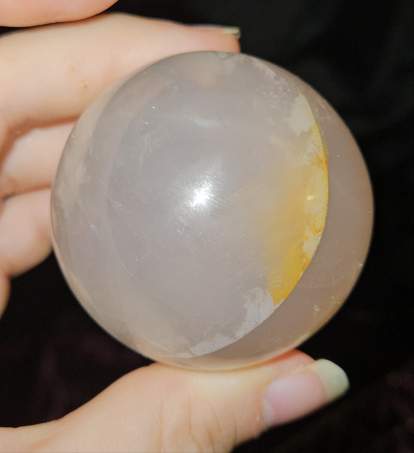 Rose Quartz Sphere (Star flash)