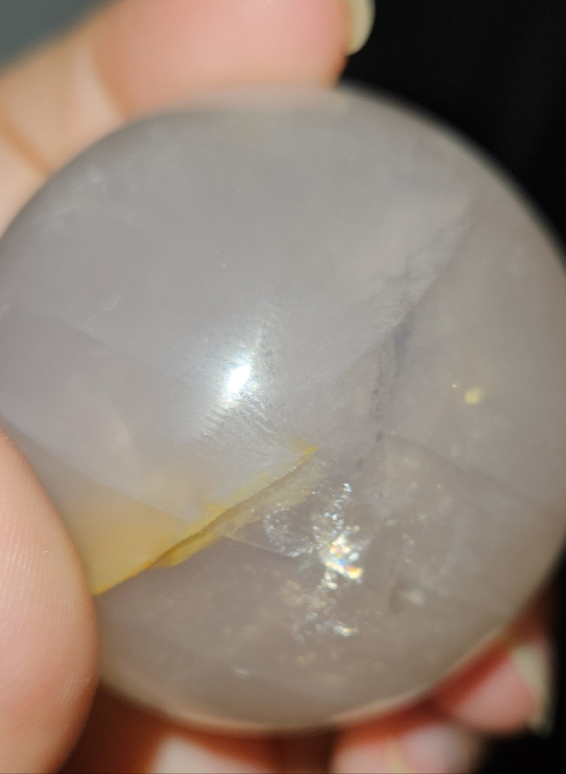 Rose Quartz Sphere (Star flash)