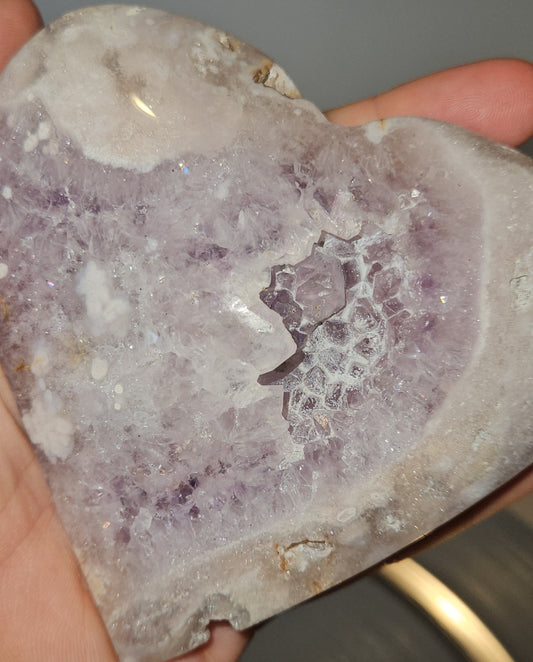 Pink Amethyst Heart