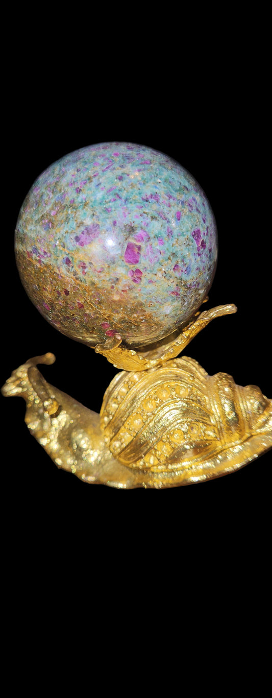 Ruby Zoisite Sphere (UV Reactive)