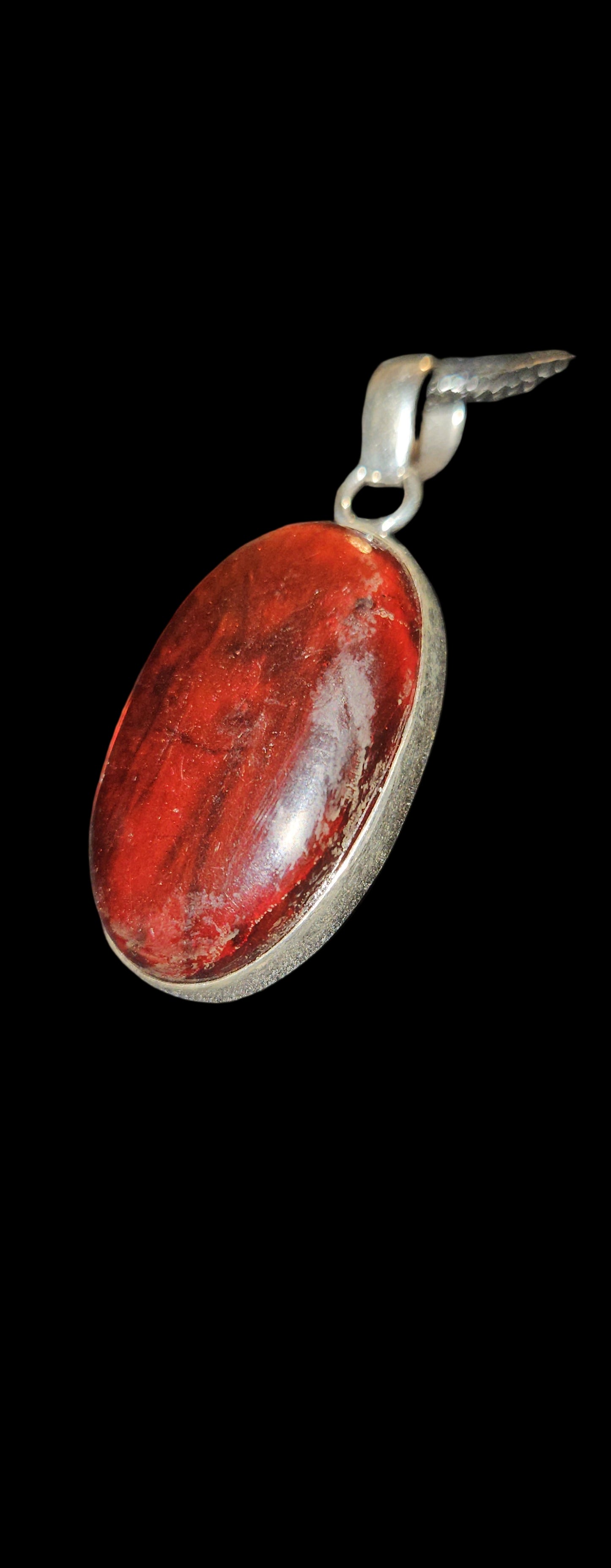 Red Labradorite Necklace (S925)