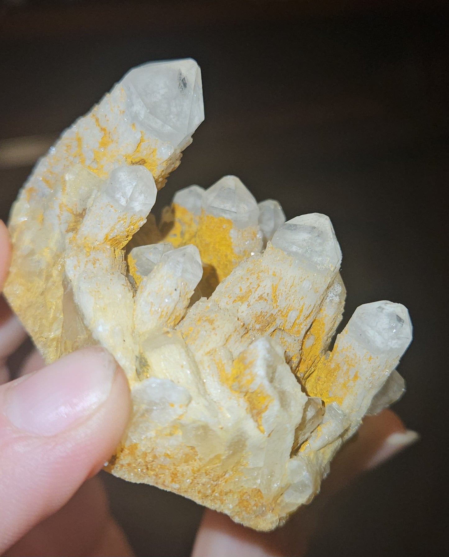 Candle Quartz cluster