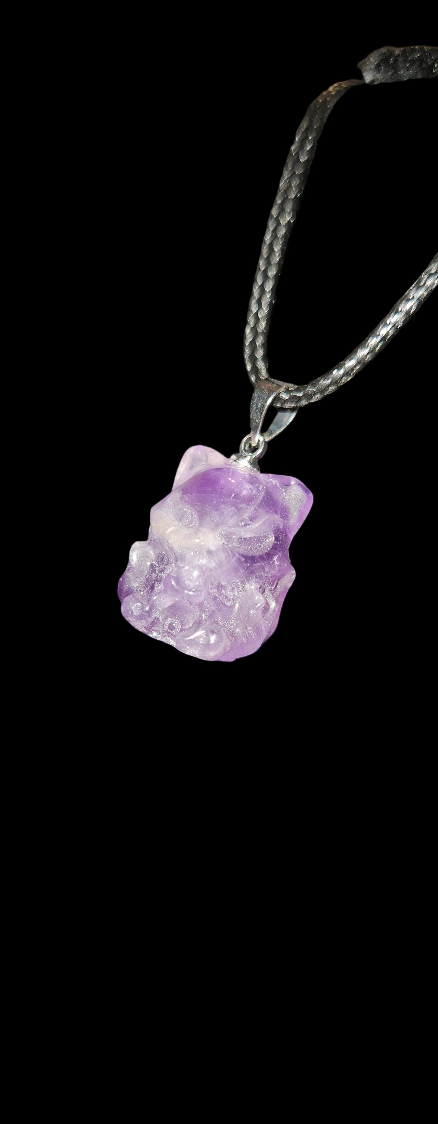 Amethyst Fox Necklace