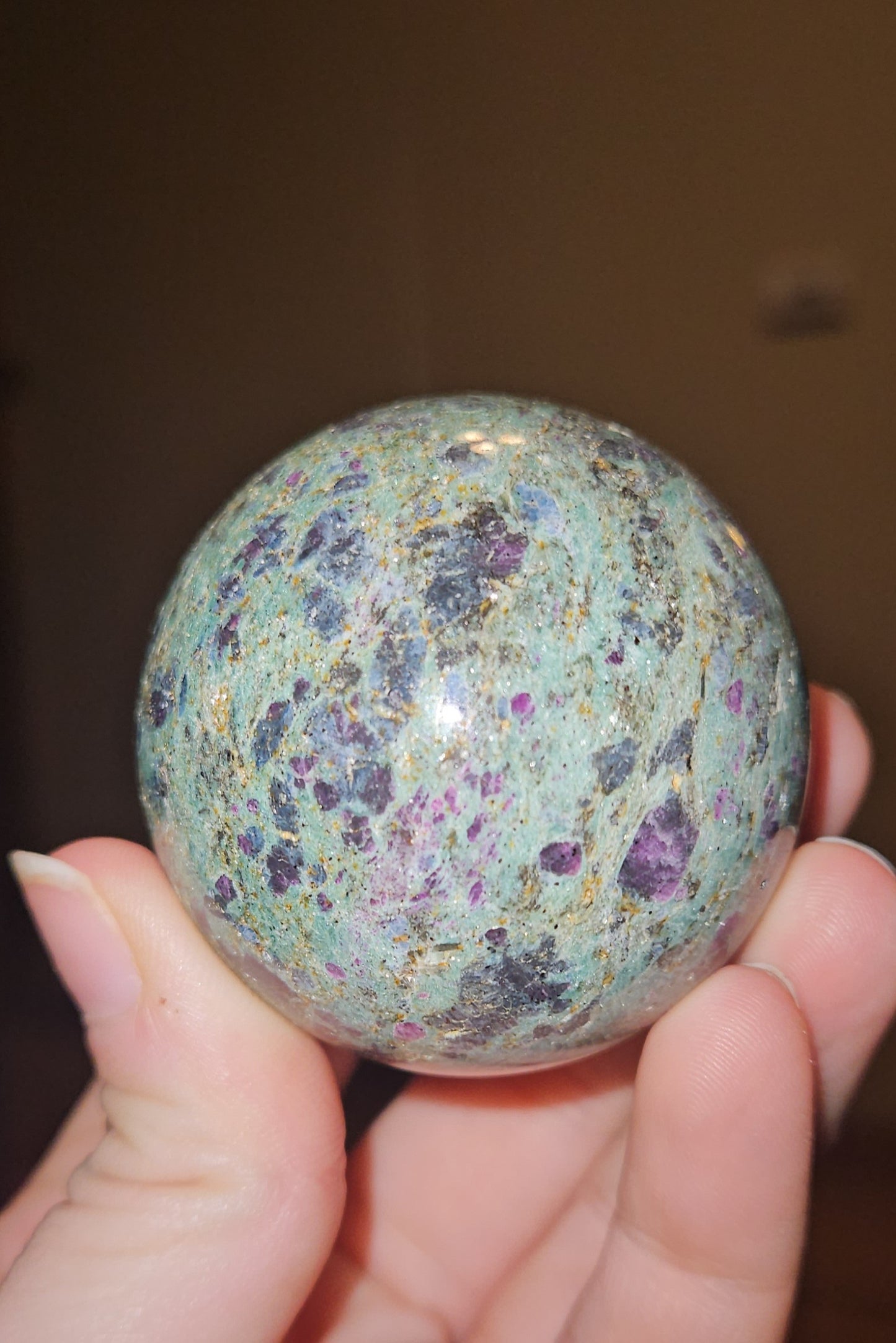 Ruby Zoisite Sphere(UV Reactive)