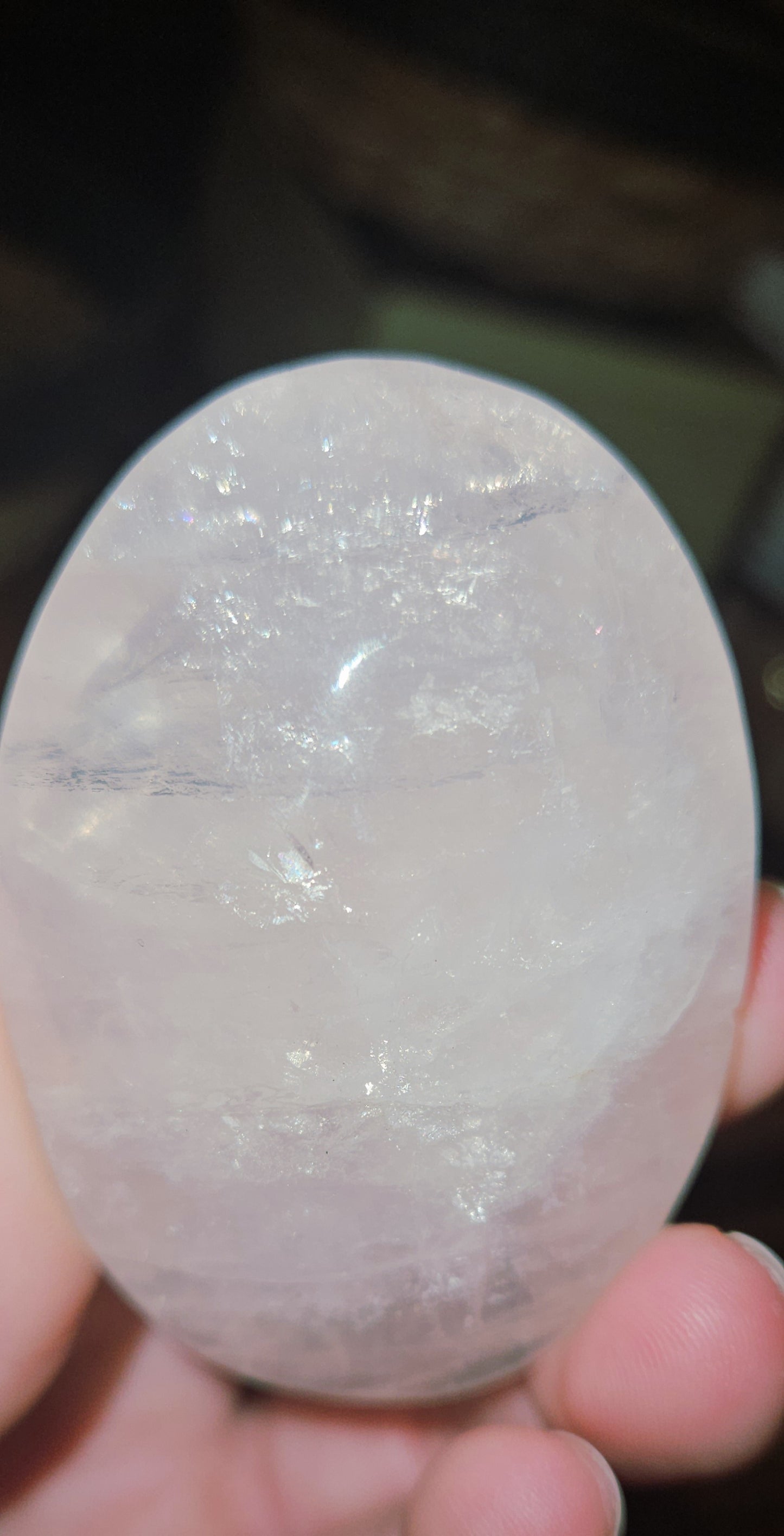 Rose Quartz Palm Stone
