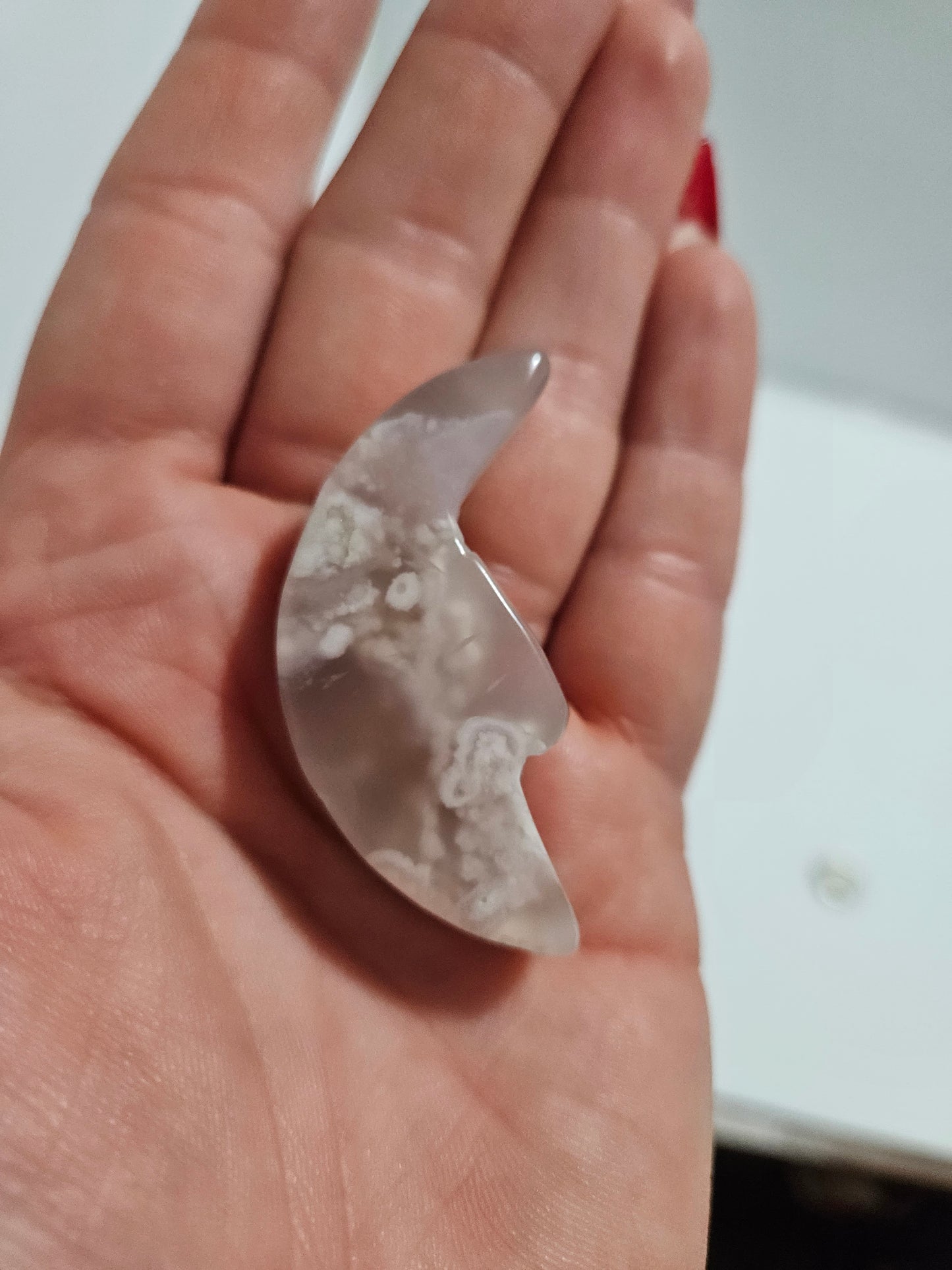 Flower Agate Moon