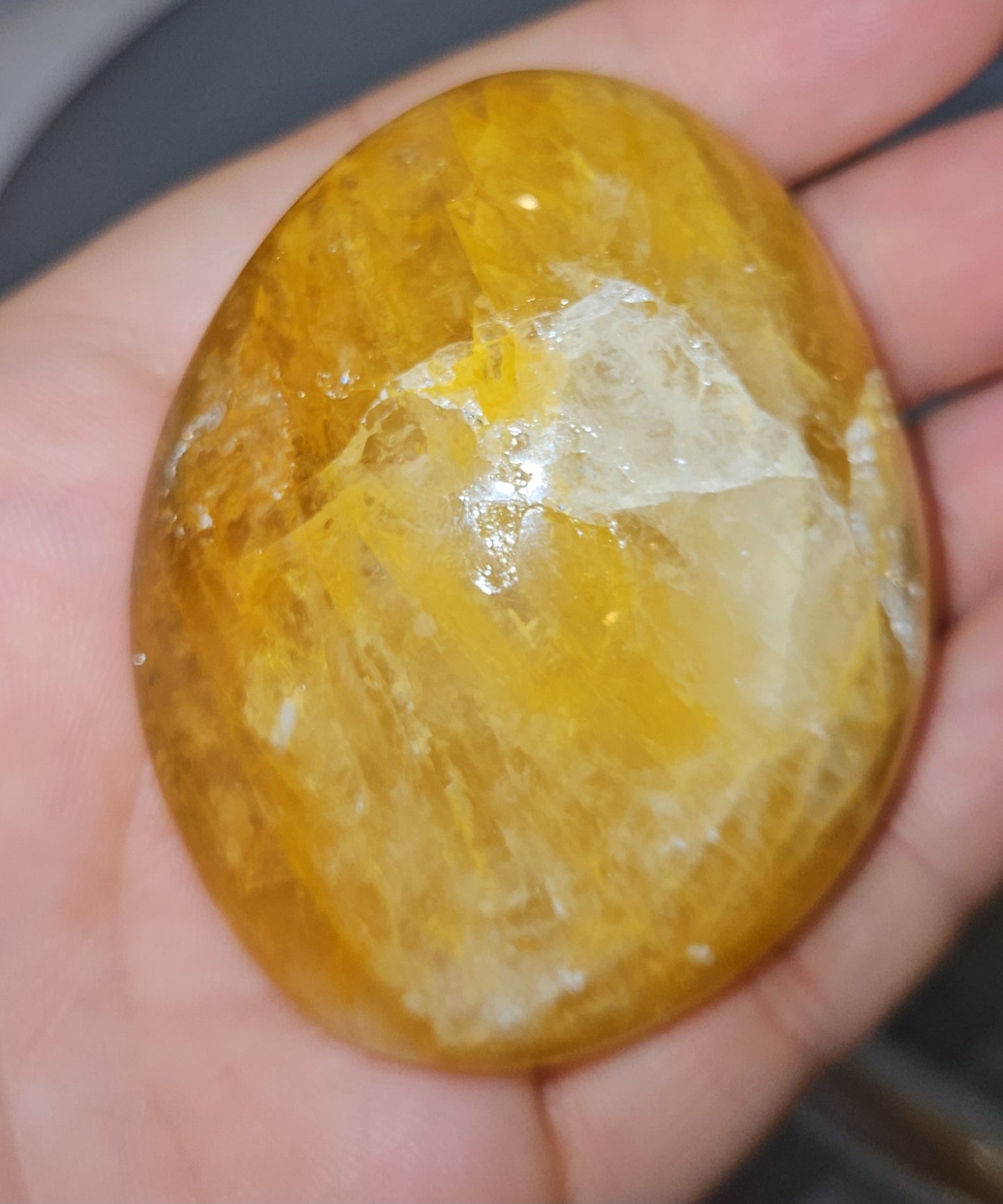 Golden Healer Palm Stone