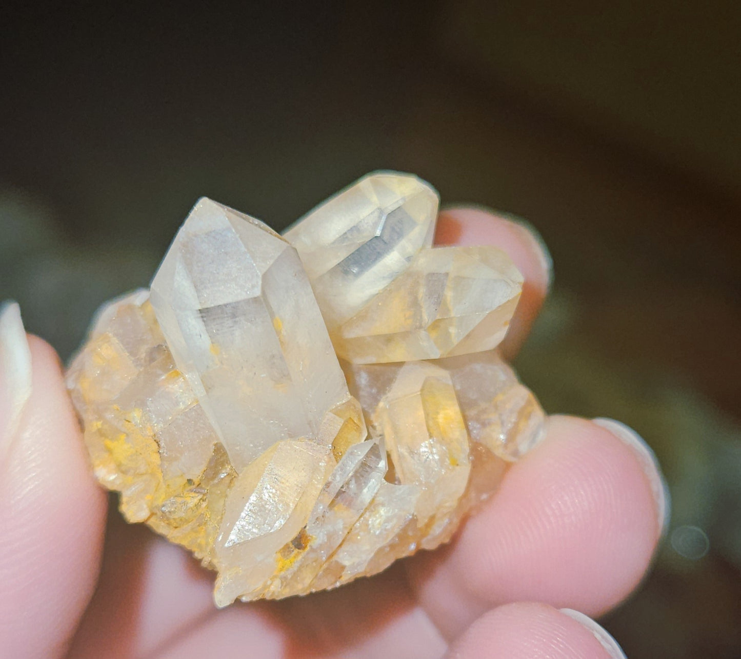 Pink Himalayan Quartz Clusters