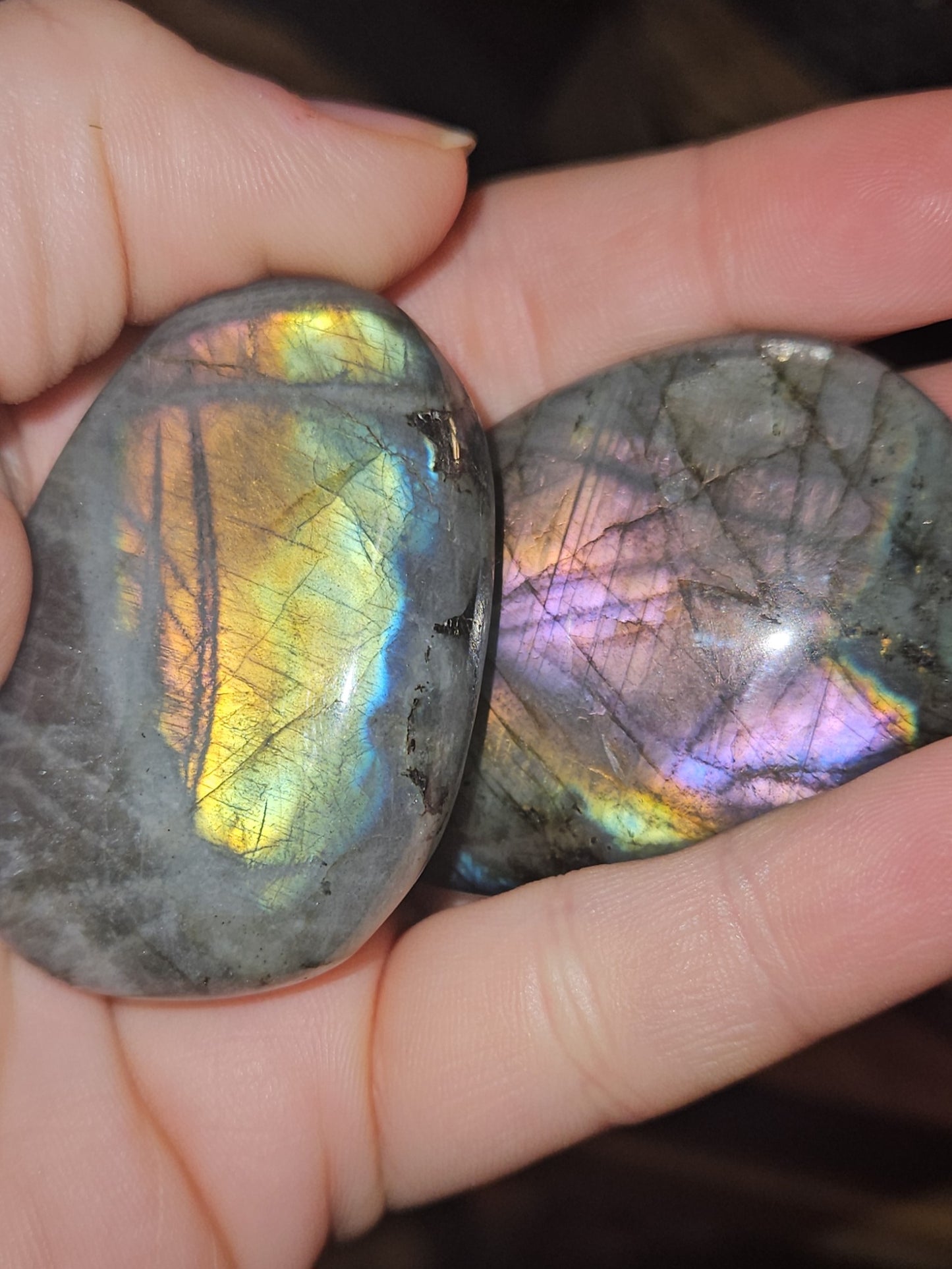 Labradorite Palm Stone