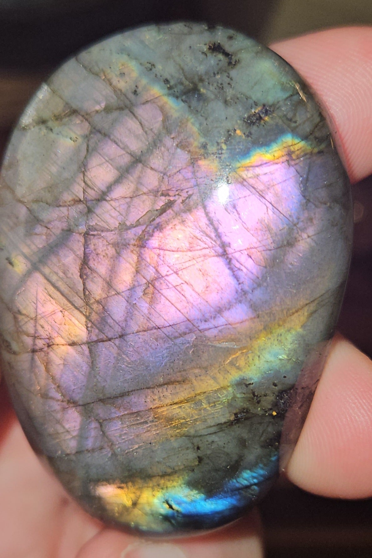Labradorite Palm Stone
