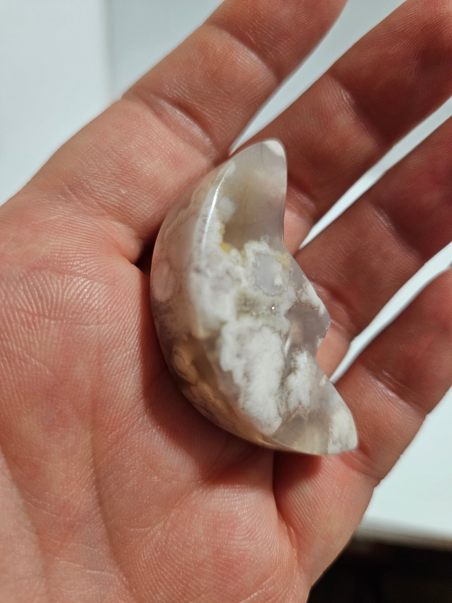 Flower Agate Moon
