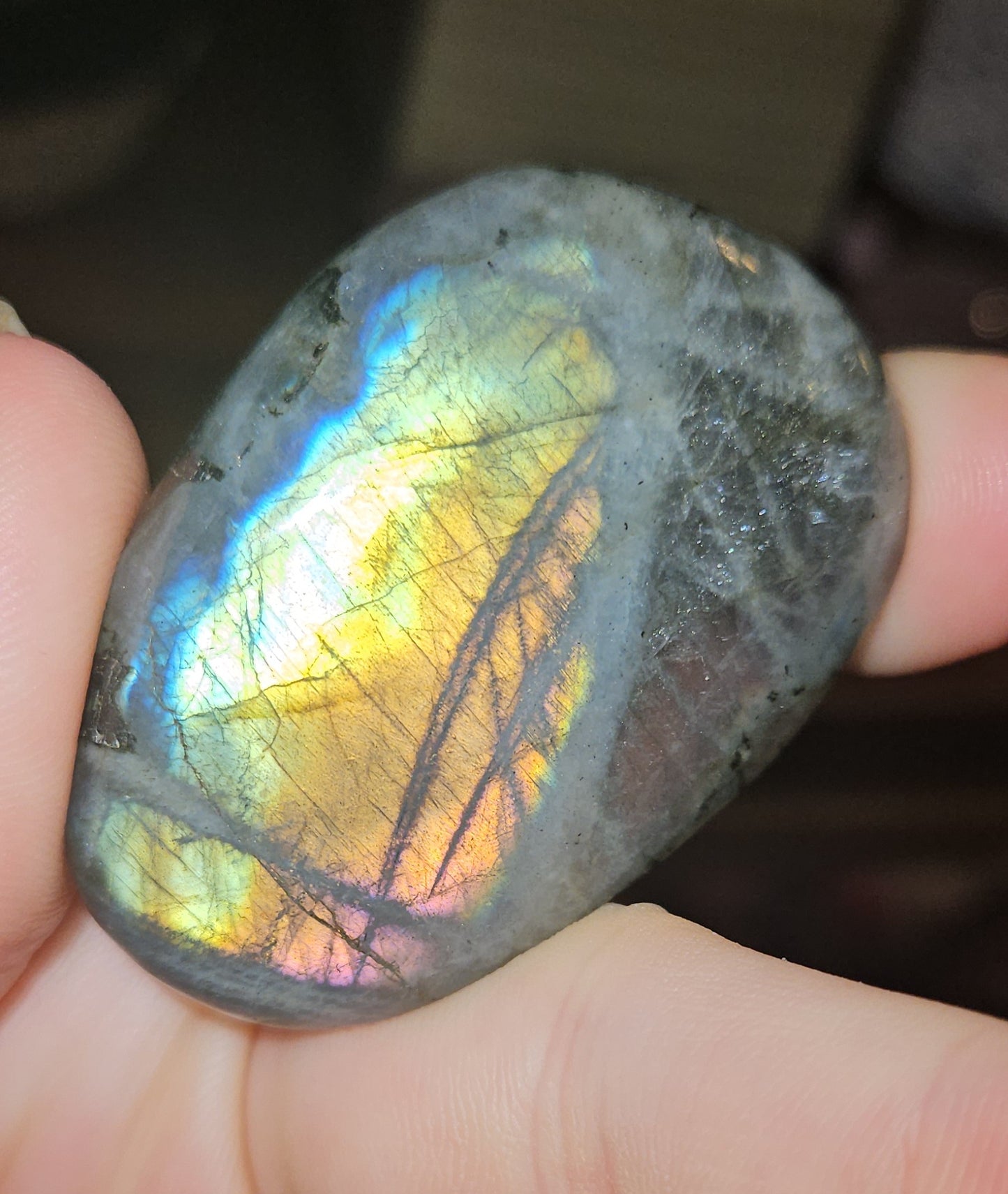 Labradorite Palm Stone