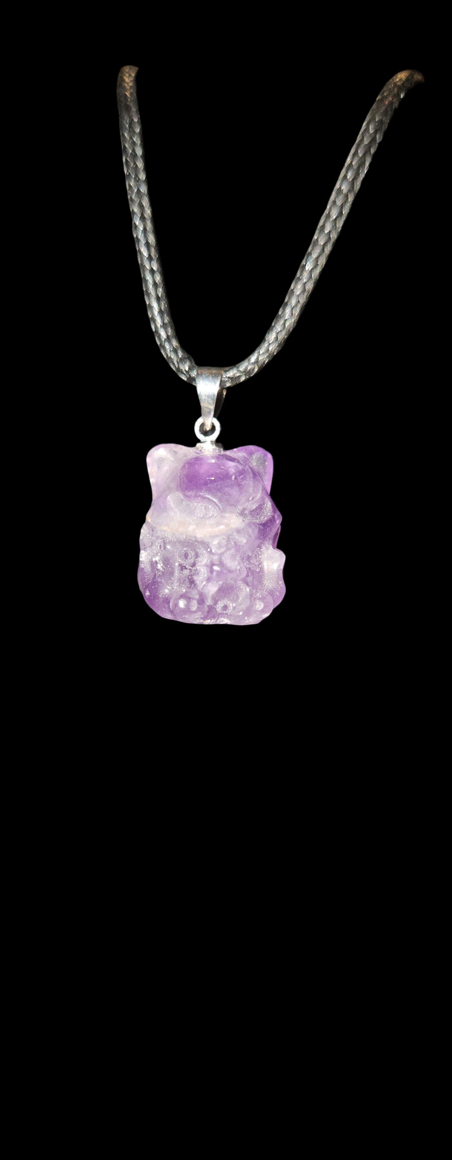 Amethyst Fox Necklace