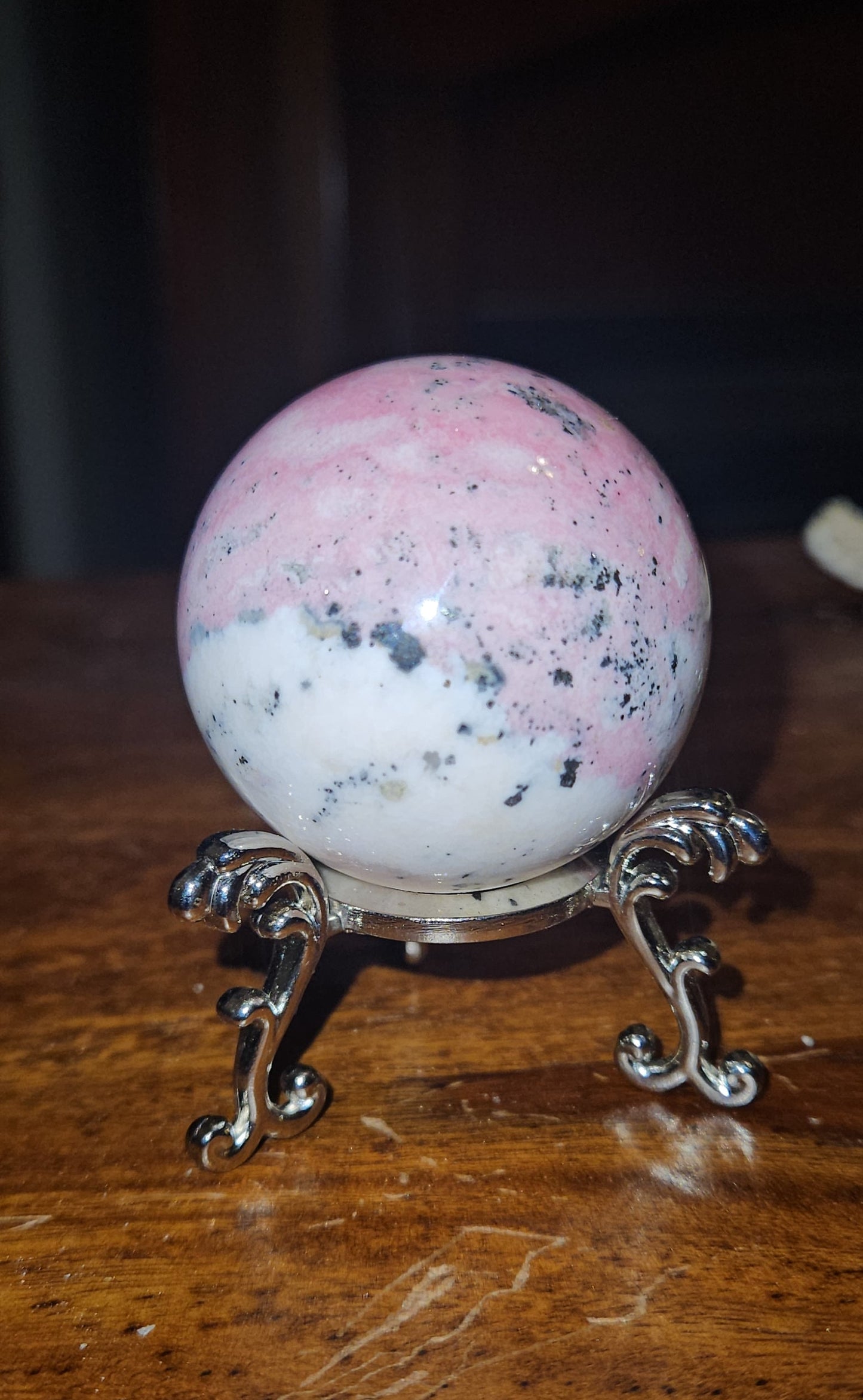 Rhodonite Sphere
