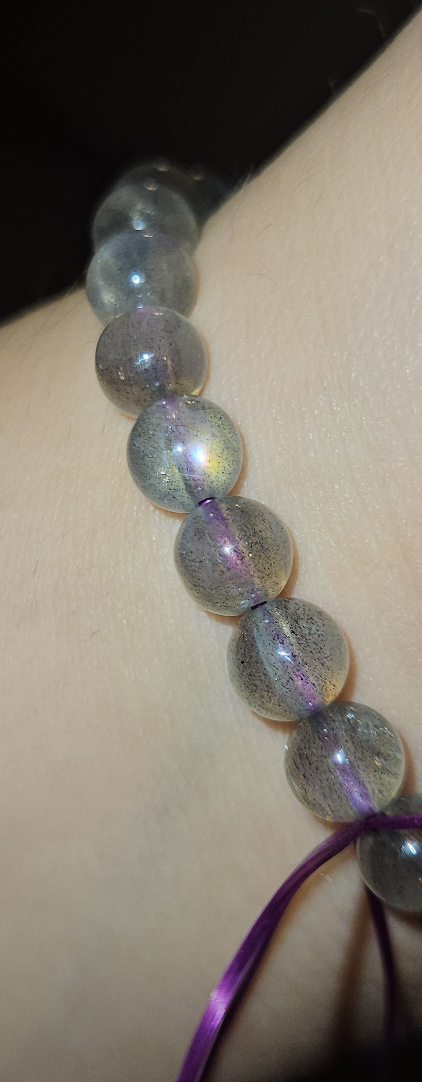 Purple/Sunset Labradorite  Bracelet