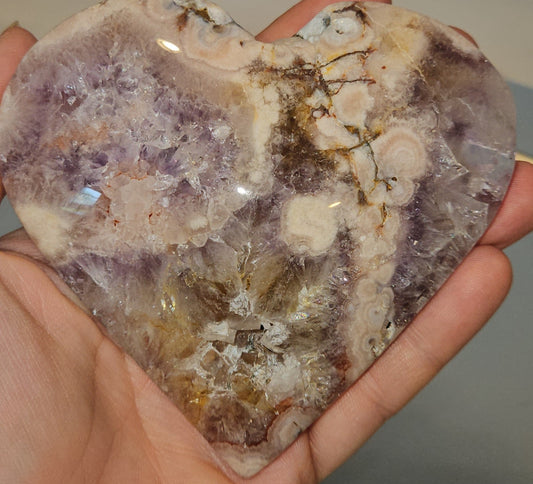 Pink Amethyst Heart
