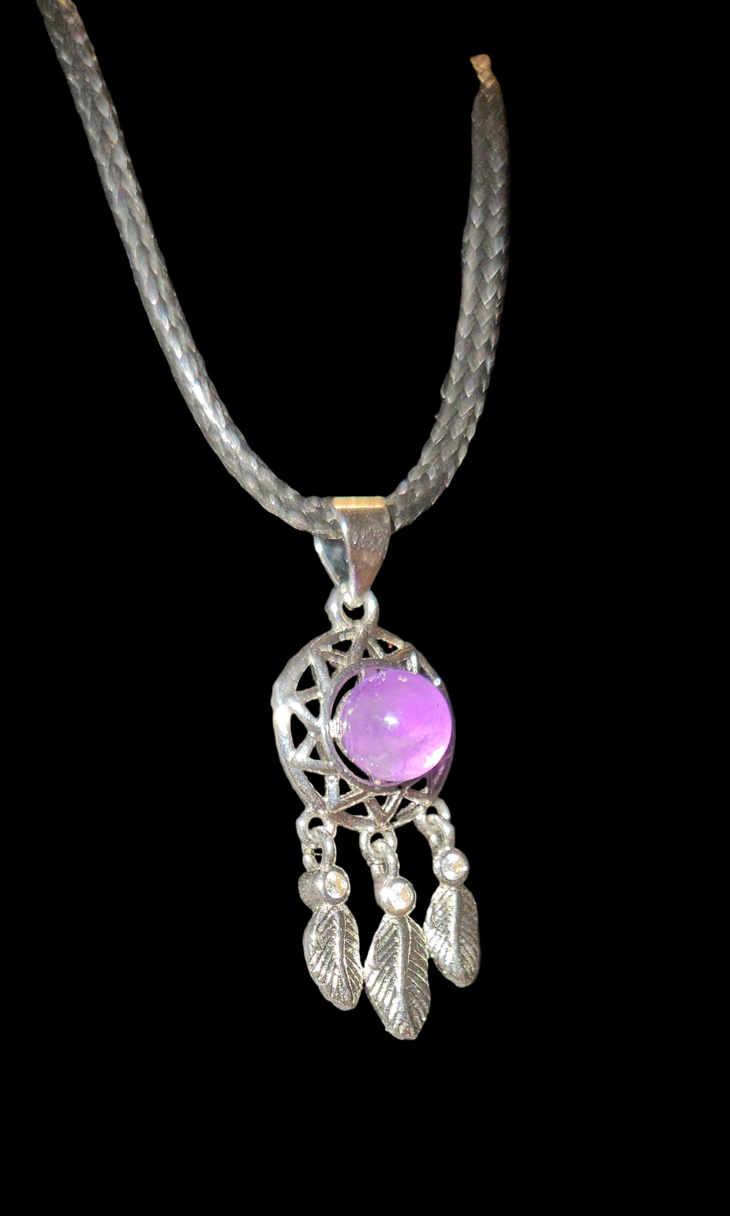Amethyst Dream Catcher Necklace
