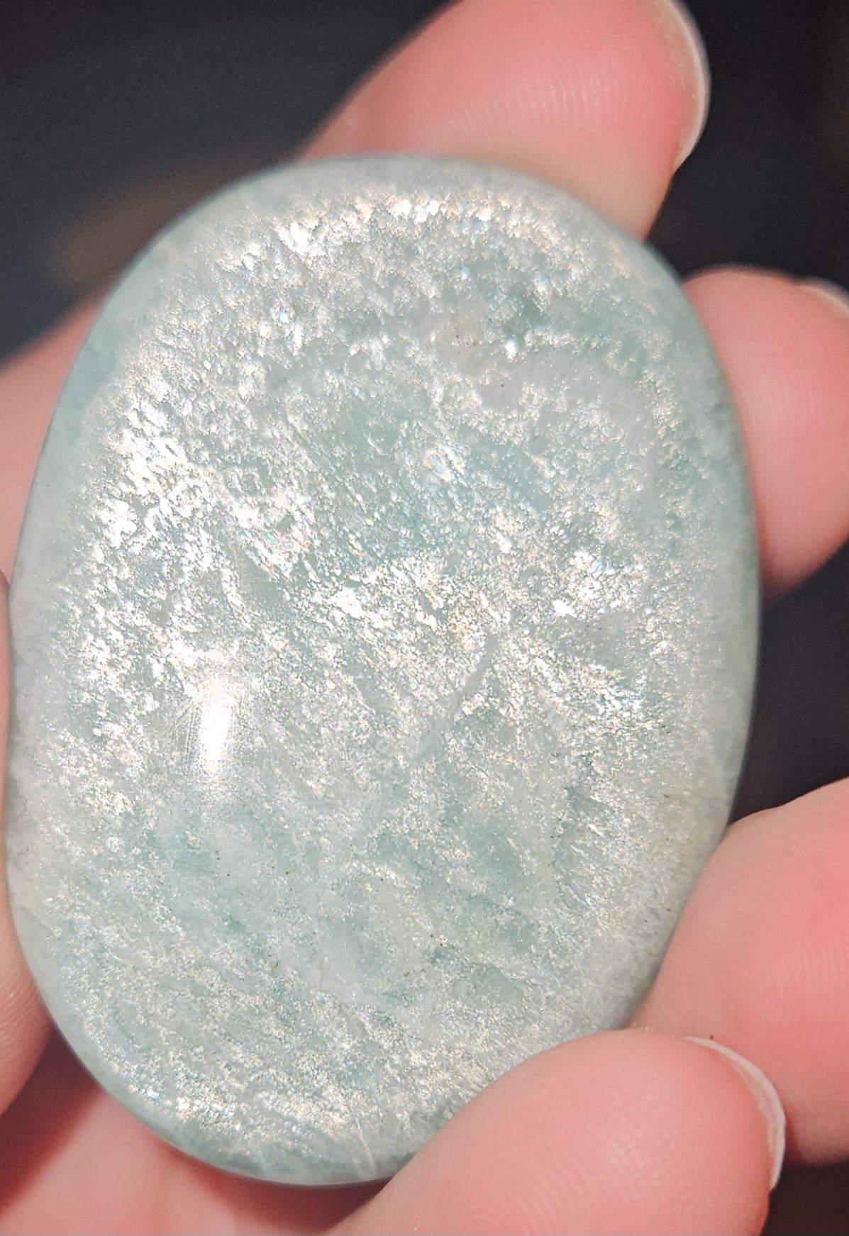 Amazonite Palm Stone