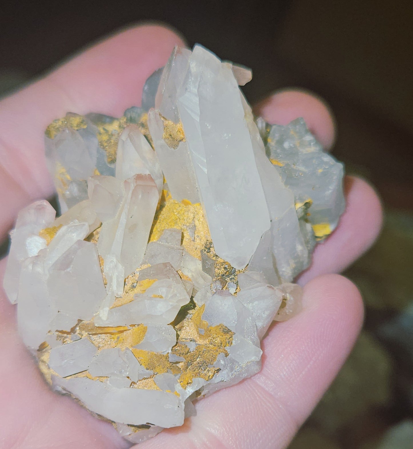 Pink Himalayan Quartz Clusters