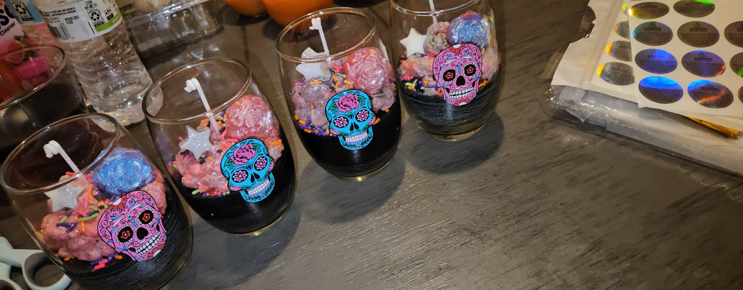 Dia De Los Muertos Candles